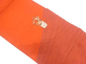 リサイクル　生花模様織り出し名古屋帯